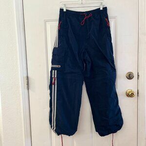 Vintage Abercrombie & Fitch Men's Black Nylon Paratrooper Utility Pants Sz sm